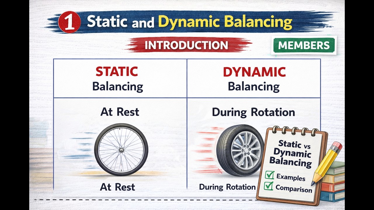 Static and Dynamic Balancing - Introduction (MEMBERS ...