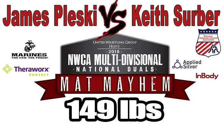 James Pleski vs Keith Surber 149 lbs | Division 2 ...