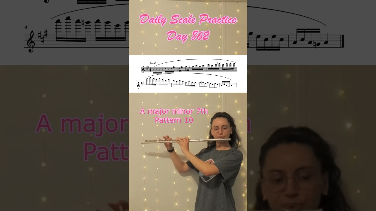 Daily Scale Practice: Day 862 #flute #flutepractice #flutescales