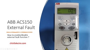 ABB ACS150 Drive External Fault - Enable/Disable in Hindi