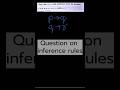 modus tollens and ponens #inferencerules #ModusTollens #MathsLecture #bca #StudySmart #ExamOriented