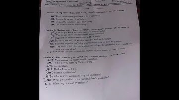 1st semester previous year questions papers cluster University Srinagar ! All streams all subjects