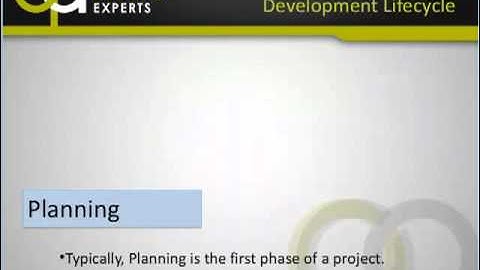 QATRAININGEXPERTS - THE SOFTWARE DEVELOPMENT LIFECYCLE - VIDEO 3 OF 6