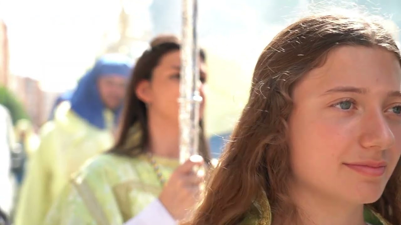 Nuestra Purísima Madre del Buen Camino, año 2023. Paso del trono por Calle Domingo Lozano.