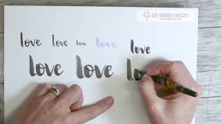 Brush Lettering Video and Pen Review