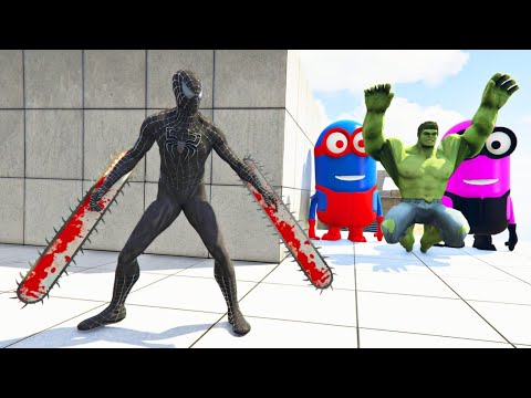 Spider Man vs Minions in GTA 5 | Nonstop Extreme Ragdoll Fights Gameplay | EP#14