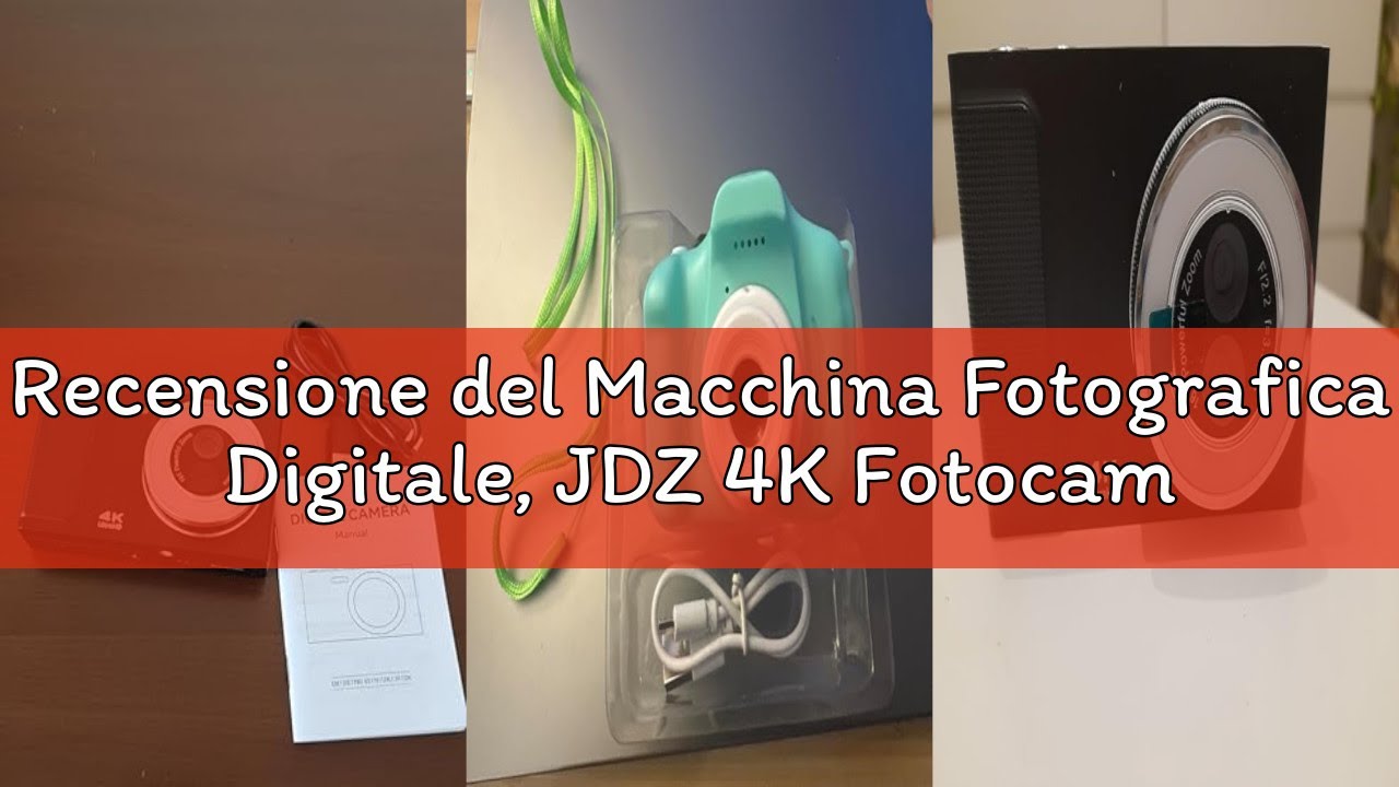 Macchina Fotografica Digitale 56MP 4K Con Zoom 16x – Schermo 3" Ribaltabile 180°, Scheda 32GB Inclusa, Per Principianti, Adolescenti E Vlog (Nera) - 3