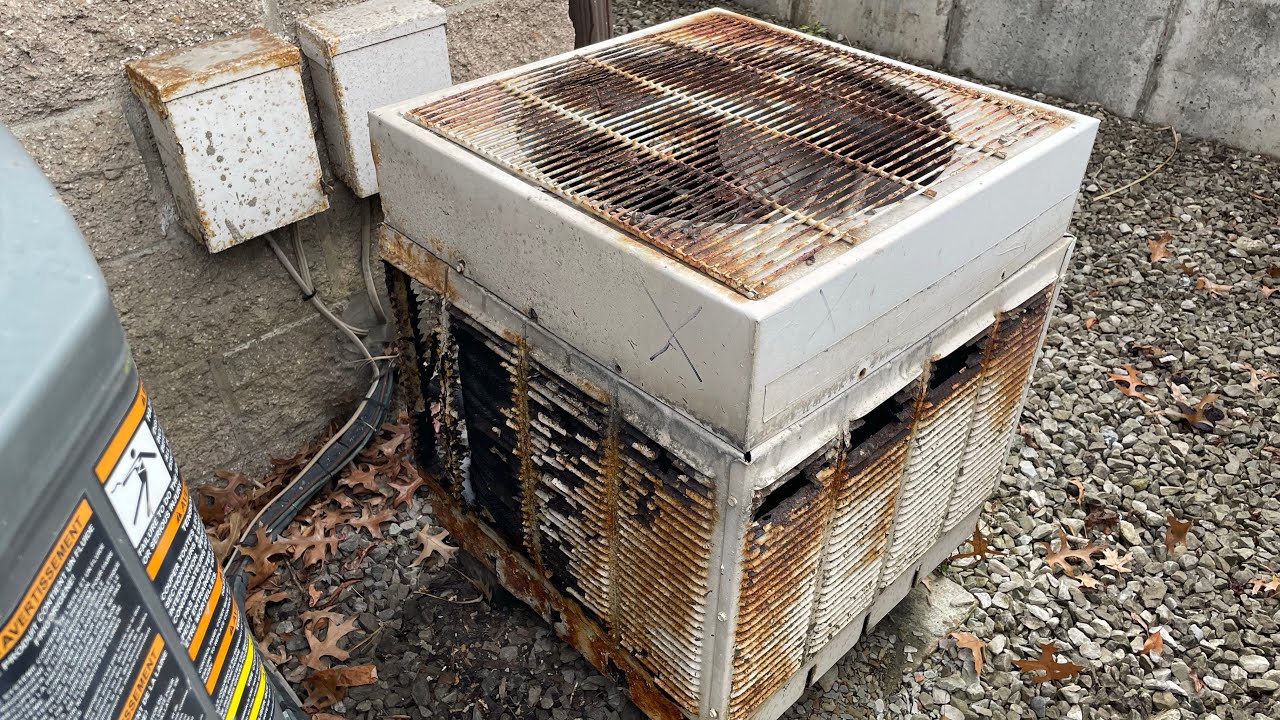 1986 1.5 Ton Trane Executive Heat Pump End of Defrost Cycle (W/Steam