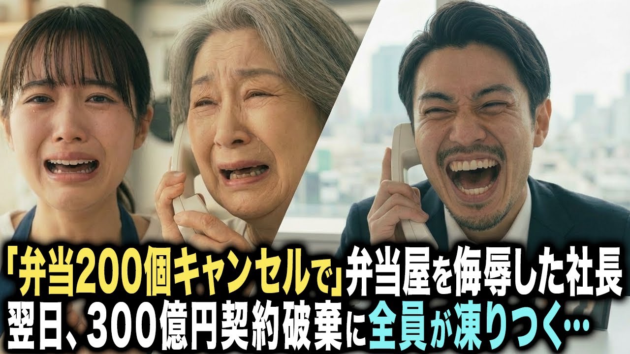 「弁当200個キャンセルで」老婆と孫娘が営む弁当屋を見下した男の末路… 翌日、300億円の契約破棄に顔面蒼白