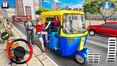 Double Tuk Tuk Auto Rickshaw Driving - Tuk-Tuk taxi Drive Simulator - 2021 Android GamePlay