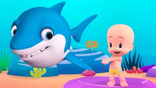 Baby Shark em portugues | Bebê Tubarão e mais músicas infantis de Cleo e Cuquin - Família Telerín