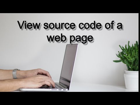HTML Tutorial How to view source code of a web page