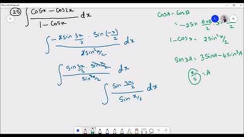 Chapter 7 - Integration Class 12: Exemplar problems (Part 135)