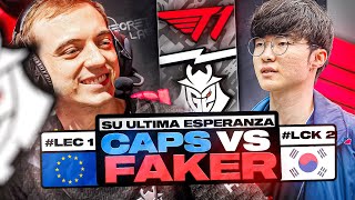 FAKER vs CAPS UNO SE VA ELIMINADO 😨 // T1 vs G2 | MSI 2024