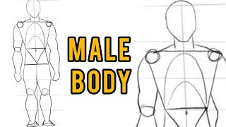 How to draw Male Body || Step by step || For bignners ||