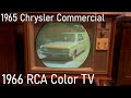 1965 Chrysler New Yorker Commercial on a 1966 Color RCA TV