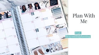 Plan With Me: September Monthly  | Erin Condren Hourly Planner | feat Kit Beayoutiful Planning