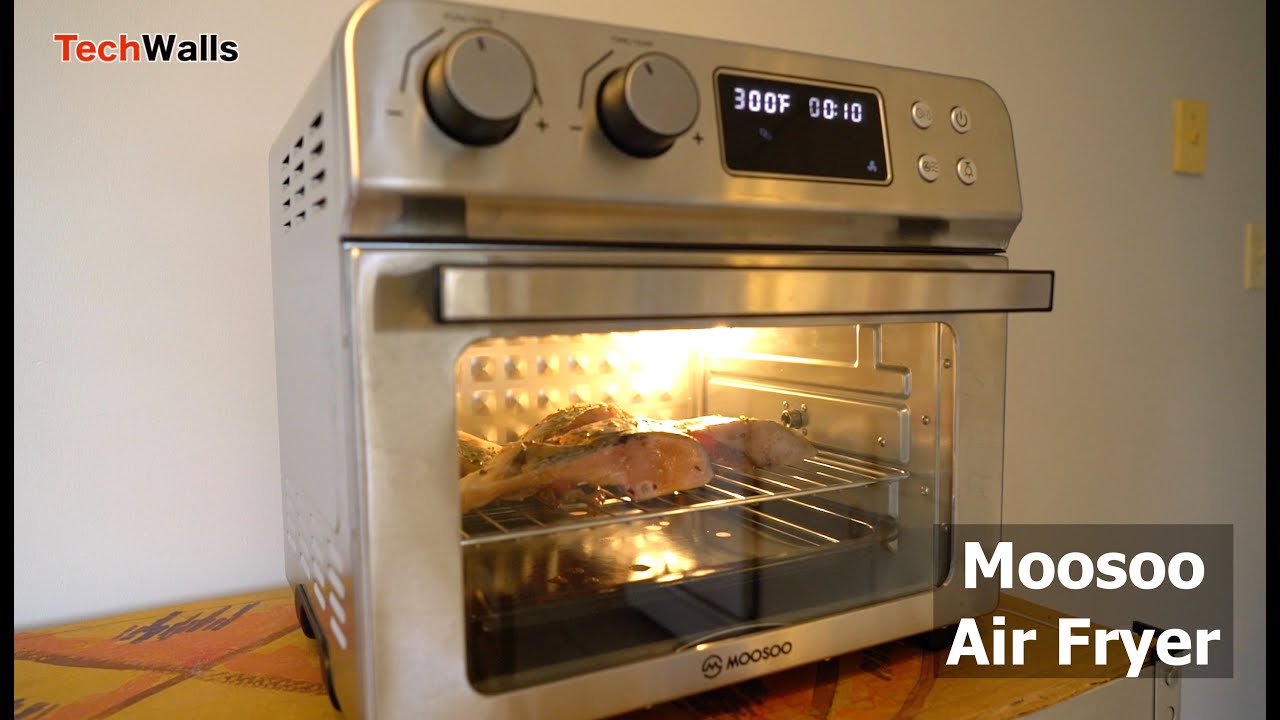 Live - MOOSOO Air Fryer Oven, 24.3 QT Toaster Oven for