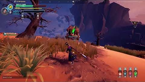 When you Reckless Leap a spinning Rockfall Skarn