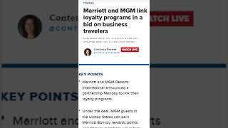 Marriott &amp; MGM Resorts Partnership...🙏🙏🙏
