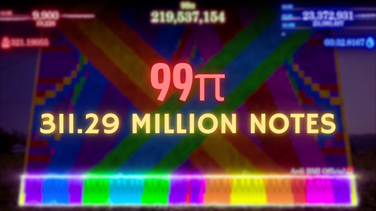 [Black MIDI] 99π - 311.29 Million Notes
