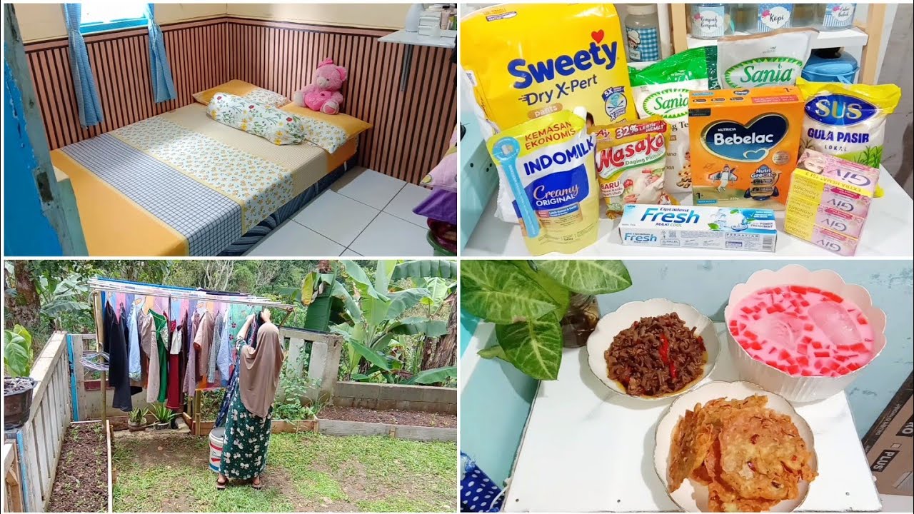 DAILY VLOG RAMADHAN HARI KE 13 ✨ Bongkar belanjaan.masak untuk berbuka puasa.beberes