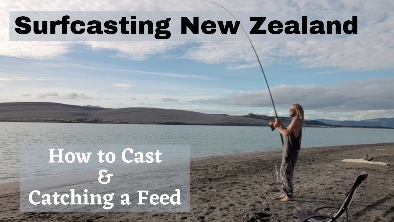Surfcasting NZ Catching Dinner How To Cast - YouTube