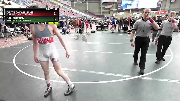 132 Lbs 1st Place Match - Sam Sutton, Ironclad Wre...