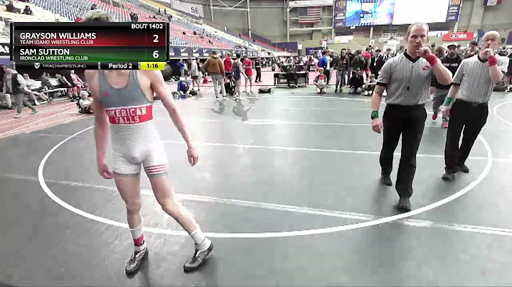 132 Lbs 1st Place Match - Sam Sutton, Ironclad Wre...