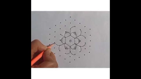 9*5 dots very easy beautiful vilakku rangoli 🌹 Aadi matham kolam 🌹 daily simple kolam 🌹 muggulu 🌹