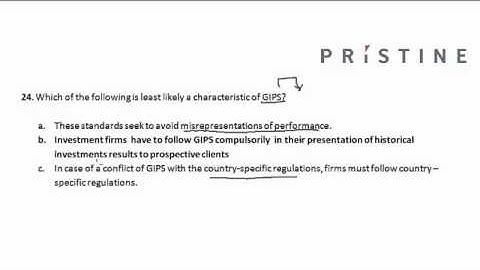 CFA Tutorial: Ethics (Characteristics of GIPS)