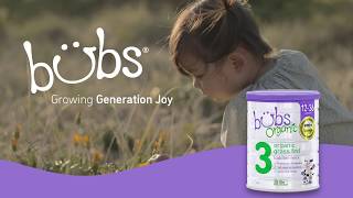 Bubs Organic Grass Fed Toddler Milk