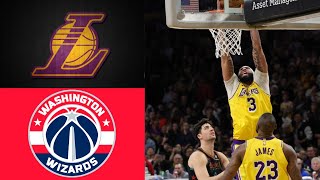 Lakers Vs Wizards Lakers Gametimetv Lakers Team Highlights