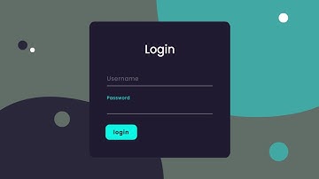 Animated Login Form Using HTML And CSS | Make Log In Form Design