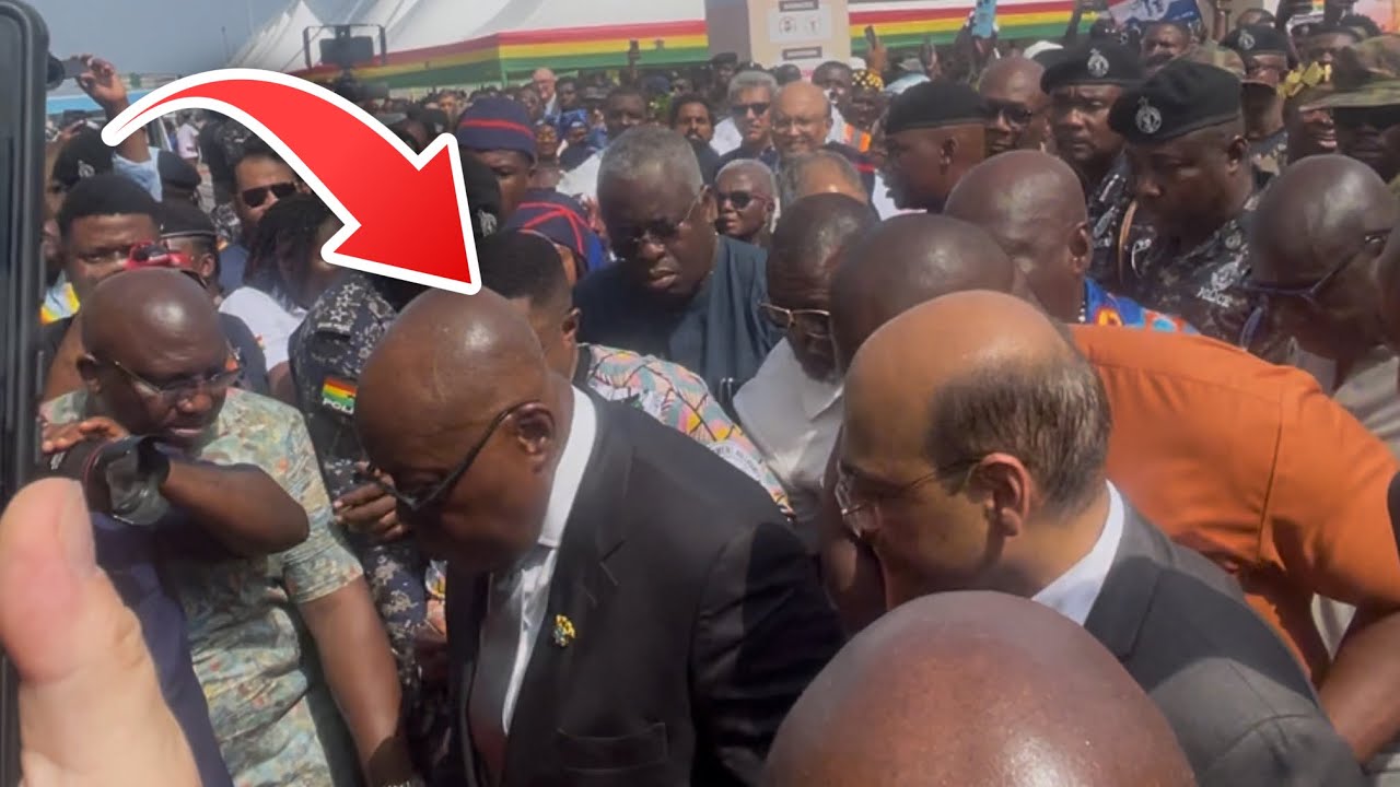 Moment Akuffo Addo cuts Sod At The Commission of railway Line & Trains ...