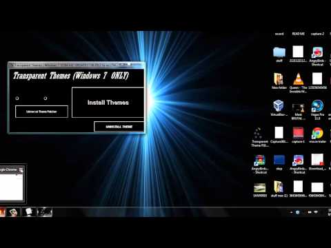 how to get windows 7 full glass theme working