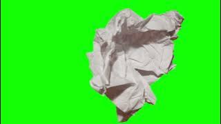 [4K] Paper Transitions - Green Screen