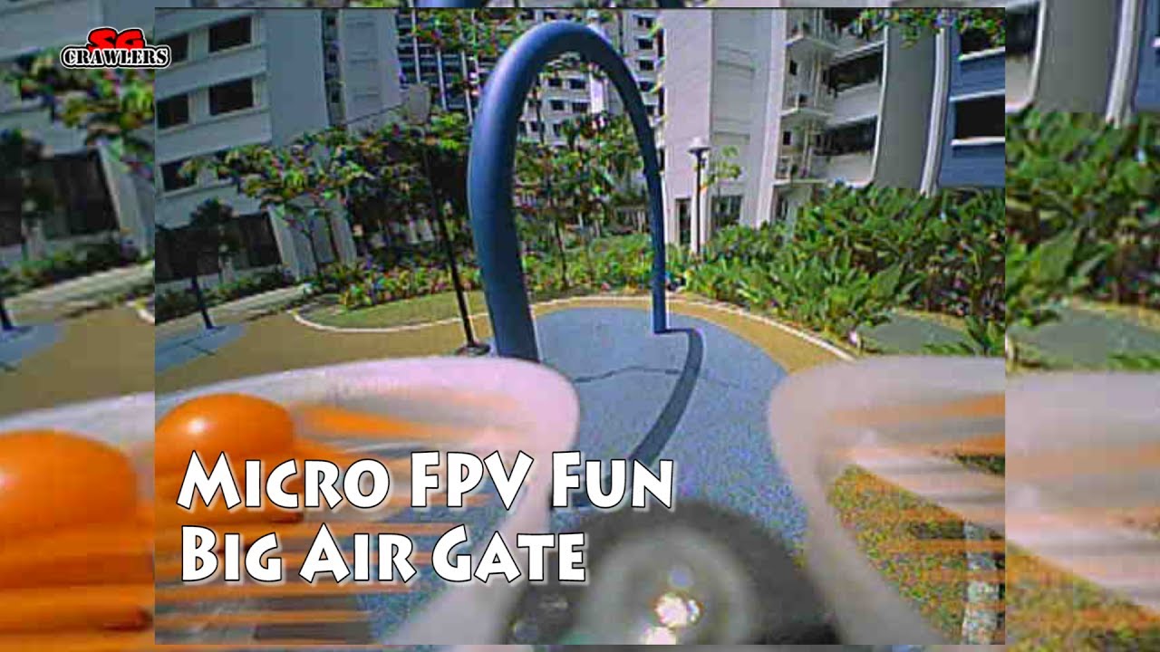 Eachine E010S Micro racing drone fun flying around the playground