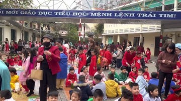 Ngày hội Gói bánh Chưng tại Trường Tiểu học Lê Lợi Xuân Quý Mão.