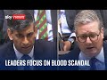 PMQs: Rishi Sunak and Keir Starmer focus on Infected Blood Inquiry