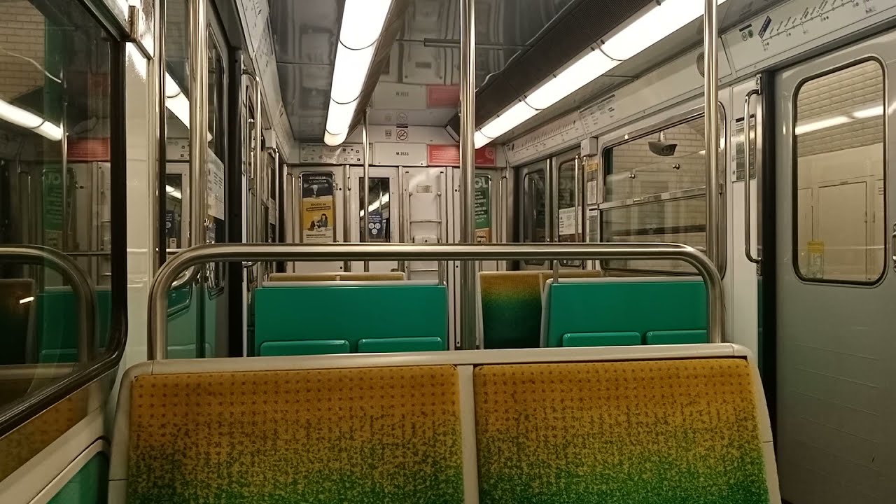 Métro 6 MP73 N°6517 Trajet entre Charles de Gaulle - Étoile et Montparnasse - Bienvenüe