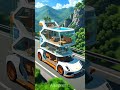 Dream Car with Swimming Pool 🚗 Luxury Room 💕 #aiart #shorts #travel #selfdrivecars