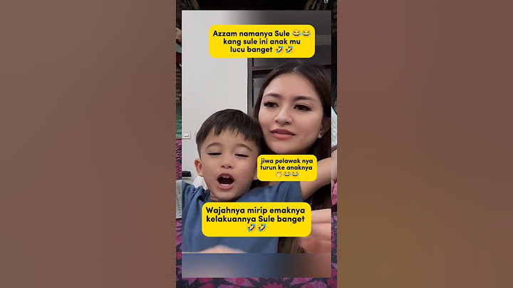 Jiwa pelawak Sule turun ke anak Azzam #sule #nathalieholscher #shorts