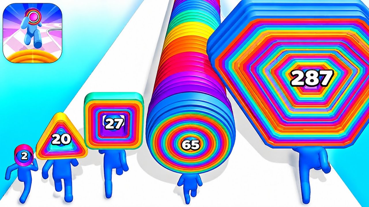 Epic Layer Man 3D 🌈 | Giant Shape Evolution Run Challenge | Max Level ...
