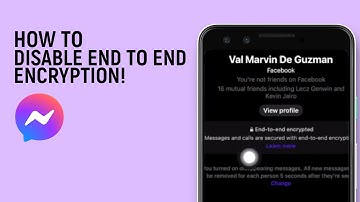 How To Disable End To End Encryption In Messenger [easy]