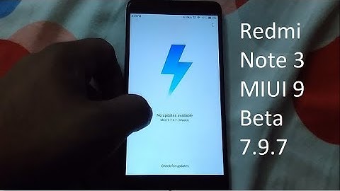 Install Official MIUI 9 Beta 7.9.7 On Redmi Note 3