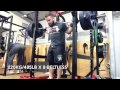 Brett Gibbs powerlifting training - 83kg