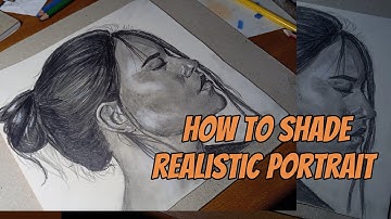 How to Draw and Shade Realistic Portrait using Graphite Pencils | Loomis Method