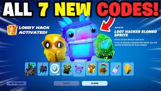 7 *NEW* LOBBY HACK Codes Added in Fortnite Update! (ALL CODES)