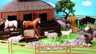 Farm Countryside Set  Learn Animal Names For Kids  Let's Build a Farm!  Learning Video